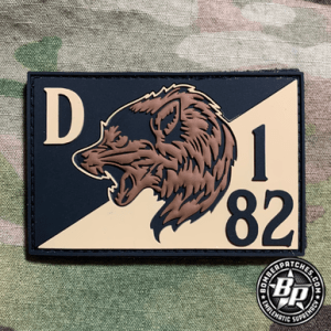 Delta Company 1-82 Attack Battalion, Timberwolves, Hat Patch