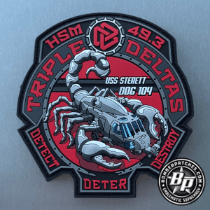 HSM-49 Triple Deltas PVC Patch MH-60R USS Sterett DDG 104 USN Color