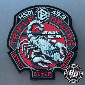 HSM-49 Triple Deltas PVC Patch MH-60R USS Sterett DDG 104 USN Glow