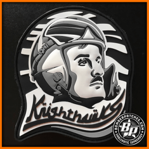 69th Expeditionary Bomb Squadron Knighthawks Morale, Al Udeid Air Base B-52H PVC, Glow