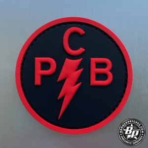 Planes Cameras Banter, Hat Patch, Black and Red