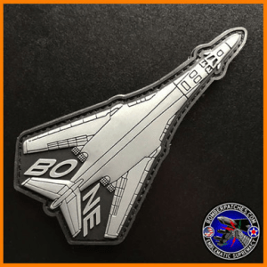 B-1 BONE PVC Morale Patch 9th 28th 34th 37th 345th Bomb Squadrons Gunship Gray