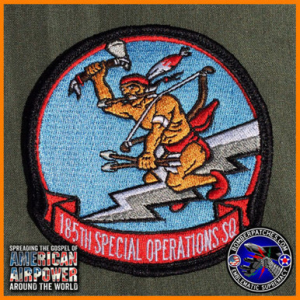 185th Special Operations Squadron Patch, Full Color